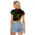 Personalised Vanuatu Raglan Cropped T Shirt Melanesian Sand Drawing Mixed - Ni Van and Proud - Wonder Print Shop