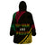 Personalised Vanuatu Wearable Blanket Hoodie Melanesian Sand Drawing Mixed - Ni Van and Proud - Wonder Print Shop