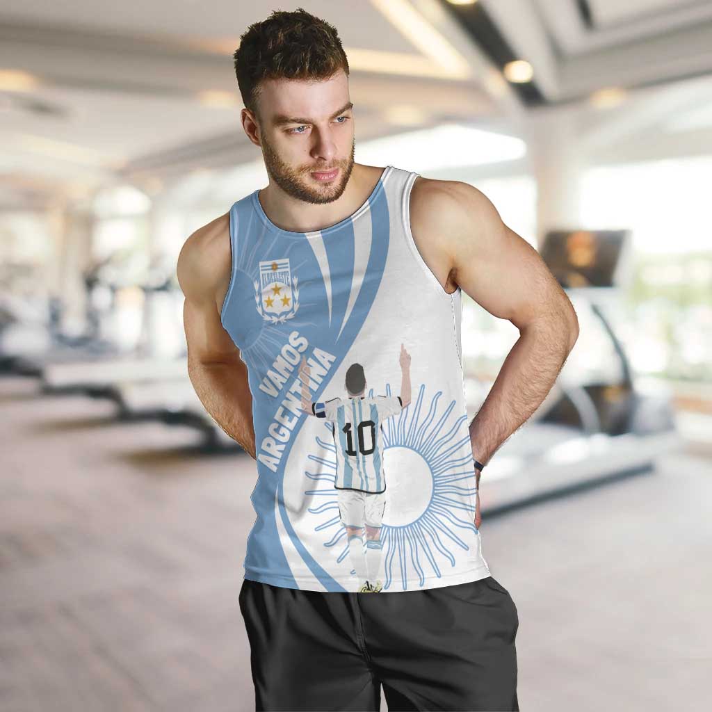 Argentina La Albiceleste Custom Men Tank Top Vamos Argentina - Wonder Print Shop