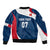 Personalised France Rugby Bomber Jacket World Cup Les Blues Curves Style LT7 - Wonder Print Shop