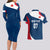 Personalised France Rugby Couples Matching Long Sleeve Bodycon Dress and Hawaiian Shirt World Cup Les Blues Curves Style LT7 - Wonder Print Shop