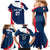 Personalised France Rugby Family Matching Mermaid Dress and Hawaiian Shirt World Cup Les Blues Curves Style LT7 - Wonder Print Shop