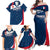 Personalised France Rugby Family Matching Off Shoulder Maxi Dress and Hawaiian Shirt World Cup Les Blues Curves Style LT7 - Wonder Print Shop