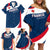 Personalised France Rugby Family Matching Off Shoulder Short Dress and Hawaiian Shirt World Cup Les Blues Curves Style LT7 - Wonder Print Shop