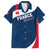 Personalised France Rugby Family Matching Puletasi Dress and Hawaiian Shirt World Cup Les Blues Curves Style - Wonder Print Shop