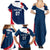 Personalised France Rugby Family Matching Summer Maxi Dress and Hawaiian Shirt World Cup Les Blues Curves Style - Wonder Print Shop