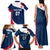 Personalised France Rugby Family Matching Tank Maxi Dress and Hawaiian Shirt World Cup Les Blues Curves Style - Wonder Print Shop