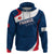 Personalised France Rugby Hoodie World Cup Les Blues Curves Style - Wonder Print Shop