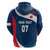 Personalised France Rugby Hoodie World Cup Les Blues Curves Style - Wonder Print Shop