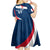 Personalised France Rugby Kid Short Sleeve Dress World Cup Les Blues Curves Style - Wonder Print Shop