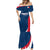 Personalised France Rugby Mermaid Dress World Cup Les Blues Curves Style - Wonder Print Shop