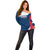 Personalised France Rugby Off Shoulder Sweater World Cup Les Blues Curves Style - Wonder Print Shop