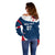 Personalised France Rugby Off Shoulder Sweater World Cup Les Blues Curves Style - Wonder Print Shop