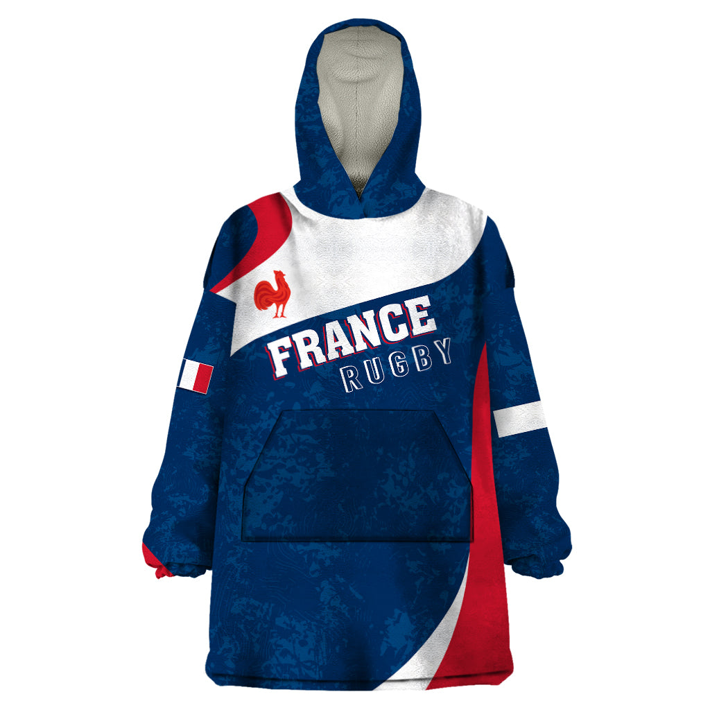 personalised-france-rugby-wearable-blanket-hoodie-world-cup-les-blues-curves-style