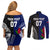 Personalised New Zealand Vs Samoa Rugby Couples Matching Off Shoulder Short Dress and Long Sleeve Button Shirts Go Champions LT7 - Wonder Print Shop