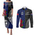 Personalised New Zealand Vs Samoa Rugby Couples Matching Puletasi Dress and Long Sleeve Button Shirts Go Champions LT7 - Wonder Print Shop