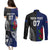 Personalised New Zealand Vs Samoa Rugby Couples Matching Puletasi Dress and Long Sleeve Button Shirts Go Champions LT7 - Wonder Print Shop