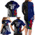 Personalised New Zealand Vs Samoa Rugby Family Matching Long Sleeve Bodycon Dress and Hawaiian Shirt Go Champions LT7 - Wonder Print Shop