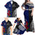 Personalised New Zealand Vs Samoa Rugby Family Matching Off Shoulder Maxi Dress and Hawaiian Shirt Go Champions LT7 - Wonder Print Shop