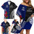 Personalised New Zealand Vs Samoa Rugby Family Matching Off Shoulder Short Dress and Hawaiian Shirt Go Champions LT7 - Wonder Print Shop