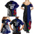 Personalised New Zealand Vs Samoa Rugby Family Matching Summer Maxi Dress and Hawaiian Shirt Go Champions - Wonder Print Shop