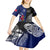 Personalised New Zealand Vs Samoa Rugby Kid Short Sleeve Dress Go Champions - Wonder Print Shop