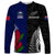 Personalised New Zealand Vs Samoa Rugby Long Sleeve Shirt Go Champions - Wonder Print Shop