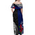 Personalised New Zealand Vs Samoa Rugby Off Shoulder Maxi Dress Go Champions - Wonder Print Shop