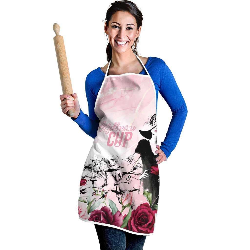 Melbourne Horse Racing Cup Pink Out Derby Apron - Wonder Print Shop