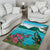 Saint Lucia Island Area Rug Pitons Landscape