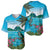 Saint Lucia Island Baseball Jersey Pitons Landscape