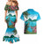 Saint Lucia Island Couples Matching Mermaid Dress and Hawaiian Shirt Pitons Landscape