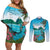 Saint Lucia Island Couples Matching Off Shoulder Short Dress and Long Sleeve Button Shirt Pitons Landscape