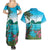 Saint Lucia Island Couples Matching Summer Maxi Dress and Hawaiian Shirt Pitons Landscape