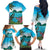 Saint Lucia Island Family Matching Off The Shoulder Long Sleeve Dress and Hawaiian Shirt Pitons Landscape