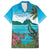 Saint Lucia Island Family Matching Puletasi and Hawaiian Shirt Pitons Landscape