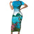 Saint Lucia Island Family Matching Short Sleeve Bodycon Dress and Hawaiian Shirt Pitons Landscape