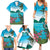 Saint Lucia Island Family Matching Summer Maxi Dress and Hawaiian Shirt Pitons Landscape