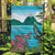 Saint Lucia Island Garden Flag Pitons Landscape