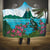 Saint Lucia Island Hooded Blanket Pitons Landscape