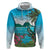 Saint Lucia Island Hoodie Pitons Landscape