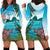 Saint Lucia Island Hoodie Dress Pitons Landscape