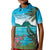 Saint Lucia Island Kid Polo Shirt Pitons Landscape