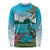 Saint Lucia Island Long Sleeve Shirt Pitons Landscape