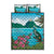 Saint Lucia Island Quilt Bed Set Pitons Landscape