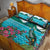 Saint Lucia Island Quilt Bed Set Pitons Landscape