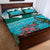 Saint Lucia Island Quilt Bed Set Pitons Landscape