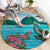 Saint Lucia Island Round Carpet Pitons Landscape