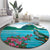 Saint Lucia Island Round Carpet Pitons Landscape