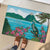 Saint Lucia Island Rubber Doormat Pitons Landscape